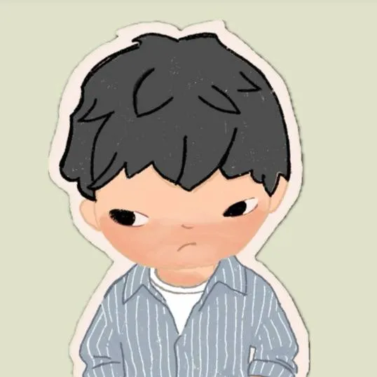 Illustration of Irham in a striped shirt, hands in pockets